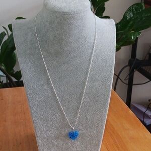 Murano Glass Milliefor Necklace 925 18" Chain NWOT